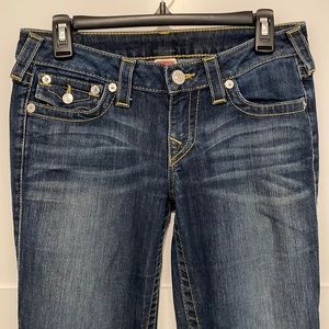 True Religion bootcut jeans in a dark timeless wash